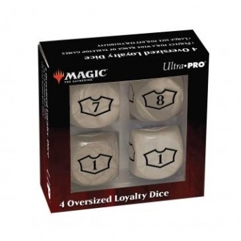 Deluxe D6 Loyalty Dice Set (4ct) with 7-12 for Magic: The Gathering - Plains