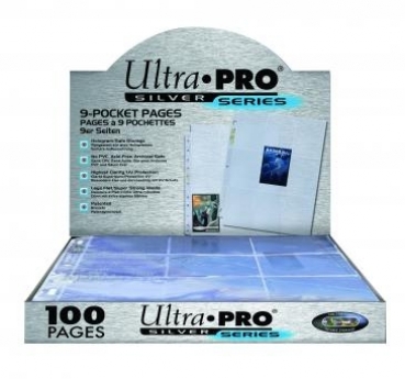 Ultra Pro Ordnerhüllen für 9 Karten - Silver Serie
