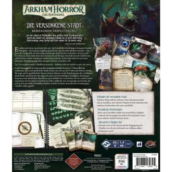 Preview: Arkham Horror: Das Kartenspiel – Die Versunkene Stadt (Kampagnen-Erweiterung)