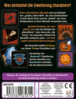 Die Werwölfe von Düsterwald - Charaktere Erweiterung (Deutsch)