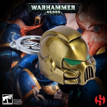 Warhammer 40K Metall-Schlüsselanhänger Space Marine Gold