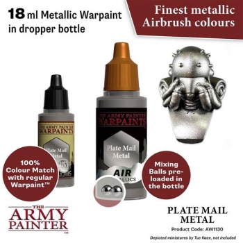 Army Painter Paint Metallics: Air Plate Mail Metal