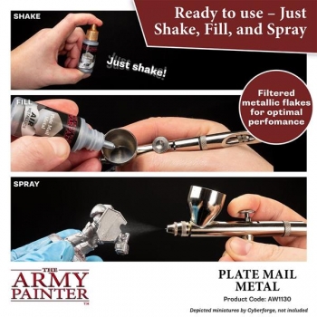 Army Painter Paint Metallics: Air Plate Mail Metal