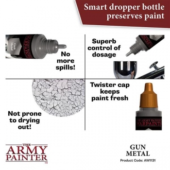Army Painter Paint Metallics: Air Gun Metal