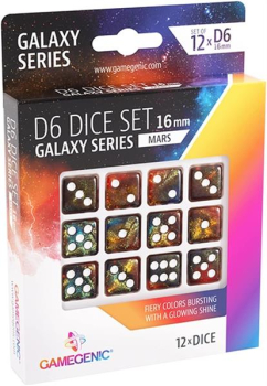 Gamegenic - Galaxy Series - Mars - D6 Dice Set 16 mm