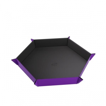 Gamegenic - Magnetic Dice Tray Hexagonal Black/Purple
