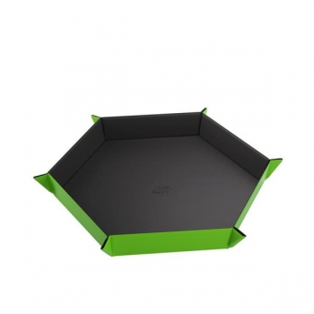 Gamegenic - Magnetic Dice Tray Hexagonal Black/Green