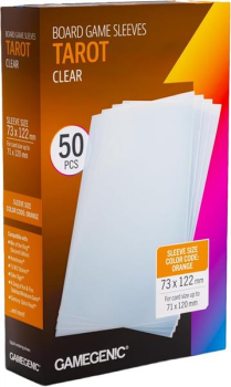 Gamegenic - Board Game Sleeves Tarot-Size Clear 73 x 122 mm (50 Sleeves)