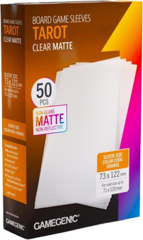 Gamegenic - Board Game Sleeves Tarot Clear Matte 73 x 122 mm (50 Sleeves)