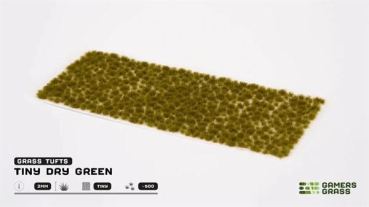 Tiny Tufts Dry Green (2mm) (Gamers Grass)