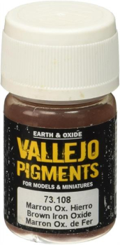 Vallejo Pigment Brown Iron Oxide 35ml