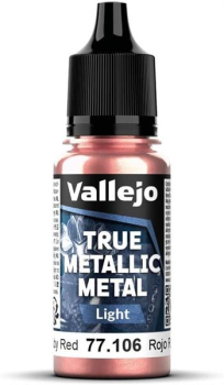 Vallejo Ruby Red 18 ml - True Metallic Metal Light