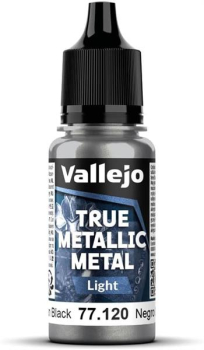 Vallejo Obsidian Black 18 ml - True Metallic Metal Light