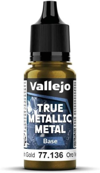 Vallejo Greenish Gold 18 ml - True Metallic Metal Base