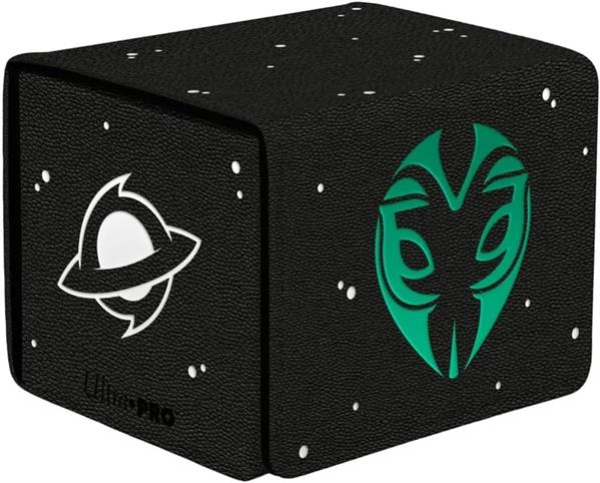 UP - Edge of Eternities Premium Alcove Edge Deck Box with Interior Printing Green Mythic for MTG