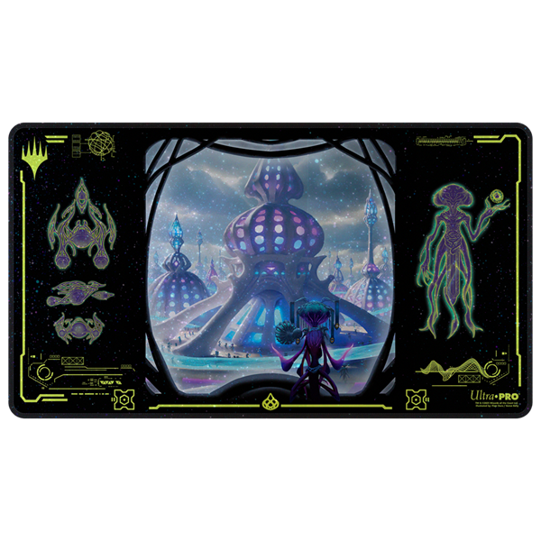 UP - Edge of Eternities Holofoil Playmat Blue Mythic for Magic: The Gathering