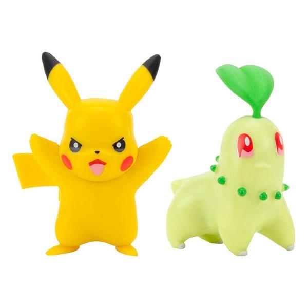 Pokémon Battle Minifiguren 2er-Pack Endivie & Pikachu (5 cm)