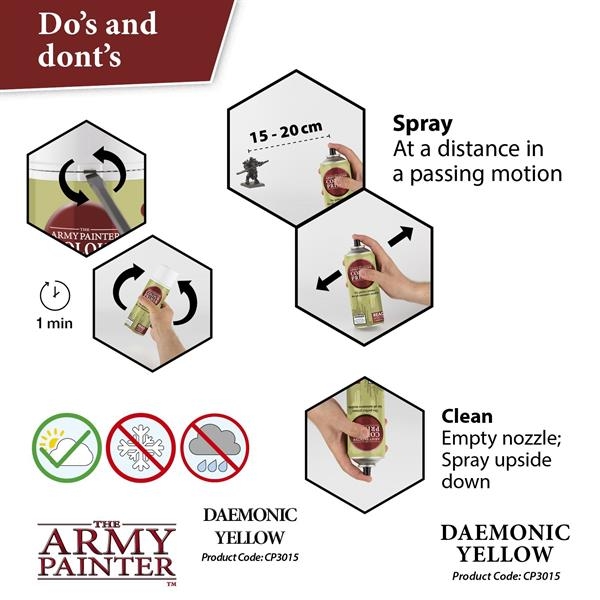 The Army Painter Colour Primer: Daemonic Yellow