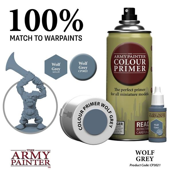 The Army Painter Colour Primer: Wolf Grey