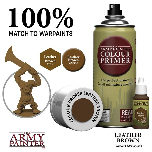 The Army Painter Colour Primer: Leather Brown