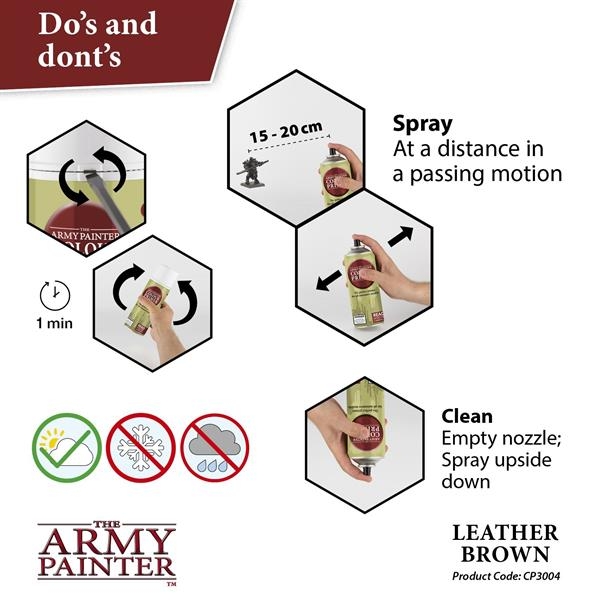 The Army Painter Colour Primer: Leather Brown