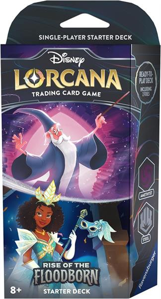 Disney Lorcana: Rise of the Floodborn - Starter Deck 'Amethyst & Steel' (English)