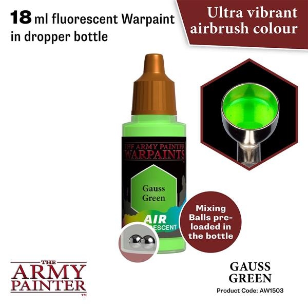 Army Painter Paint Fluo: Air Gauss Green