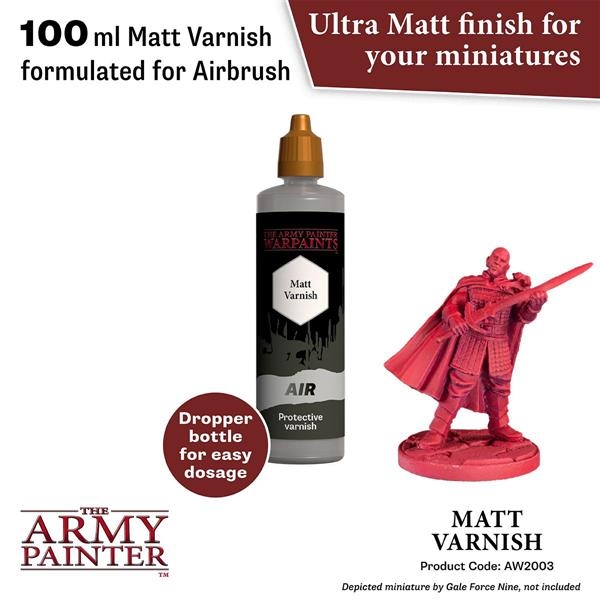 The Army Painter Warpaints Air: Anti-shine Varnish, 100 ml