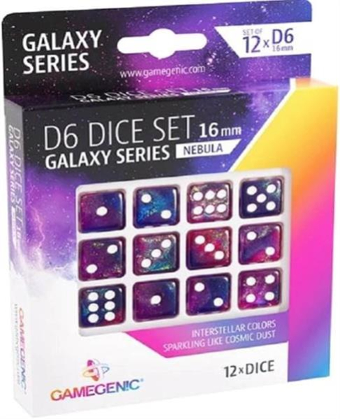 Gamegenic - Galaxy Series - Nebula - D6 Dice Set 16 mm