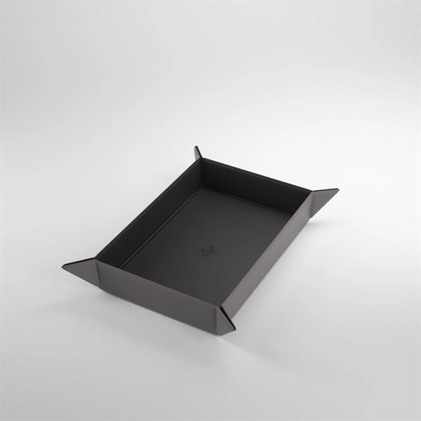 Gamegenic - Magnetic Dice Tray Rectangular Black/Grey