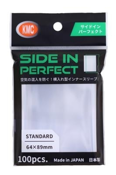 KMC Standard Sleeves - Side in Perfect (100 Sleeves)