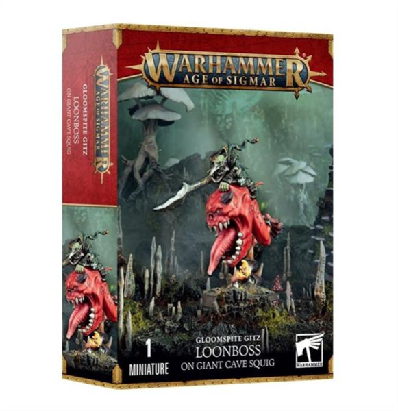 (89-35) Gloomspite Gitz: Wahnboss auf grossem Höhlensquig
