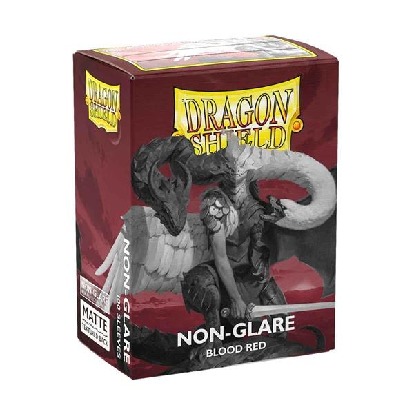 Dragon Shield: Matte Non-Glare Sleeves - Blood Red (100)