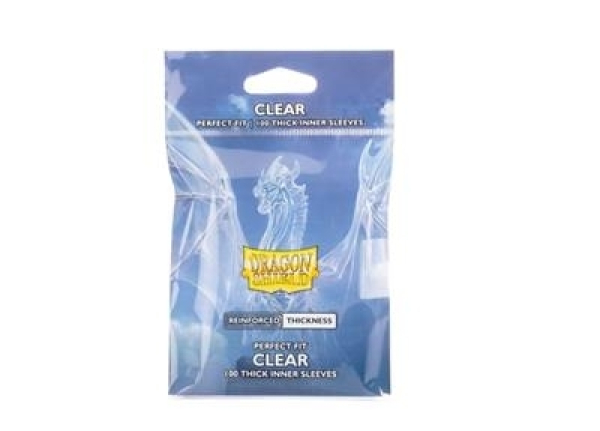 Dragon Shield: Perfect fit - Inner Sleeves - Thick Inner Clear (100 Sleeves)