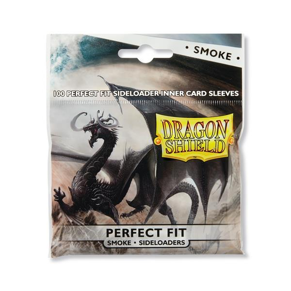Dragon Shield: Perfect Fit Sideloading Sleeves - Clear/Smoke (100 Sleeves)