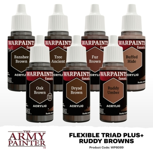 The Army Painter - Warpaints Fanatic: Ruddy Browns Triad PLUS+