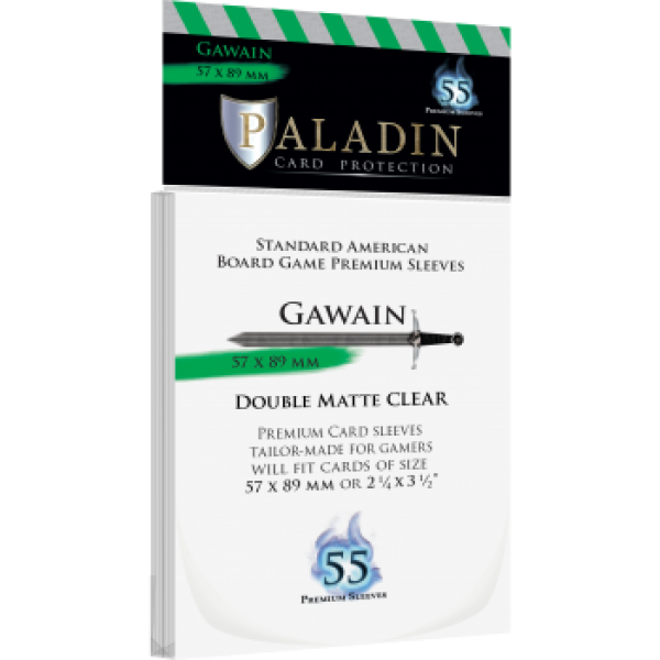 Paladin Sleeves - Gawain Premium Standard American 57x89mm (55 Sleeves)