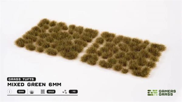 Mixed Green 6mm - Wild (Gamers Grass)