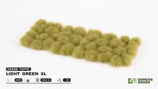 Light Green XL Tufts Wild (12mm) (Gamers Grass)