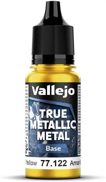 Vallejo Radiant Yellow 18 ml - True Metallic Metal Base