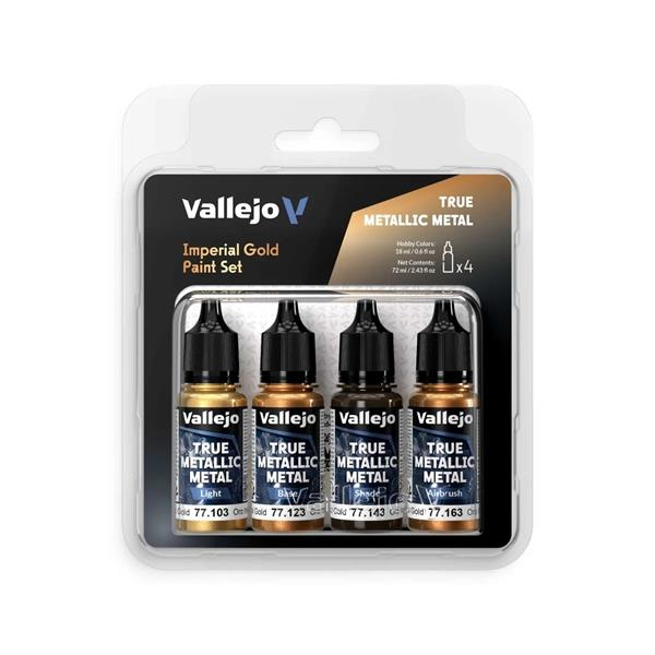 Vallejo Imperial Gold - True Metallic Metal Paint Set