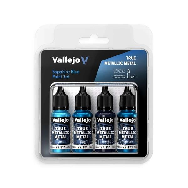 Vallejo Sapphire Blue - True Metallic Metal Paint Set