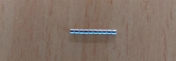 10 Neodym Magnete rund 1 x 1 mm
