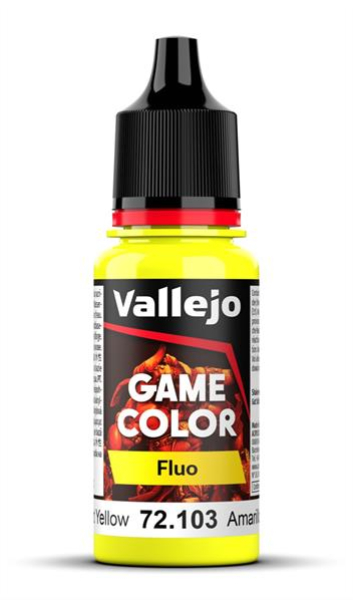 Vallejo Fluorescent Yellow 18 ml - Game Fluo