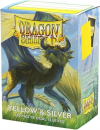 Dragon Shield Sleeves - Standard size - Matte Dual - Yellow & Silver (100 Sleeves)