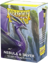 Dragon Shield Sleeves -Standard size - Matte Dual - Nebula & Silver (100 Sleeves)